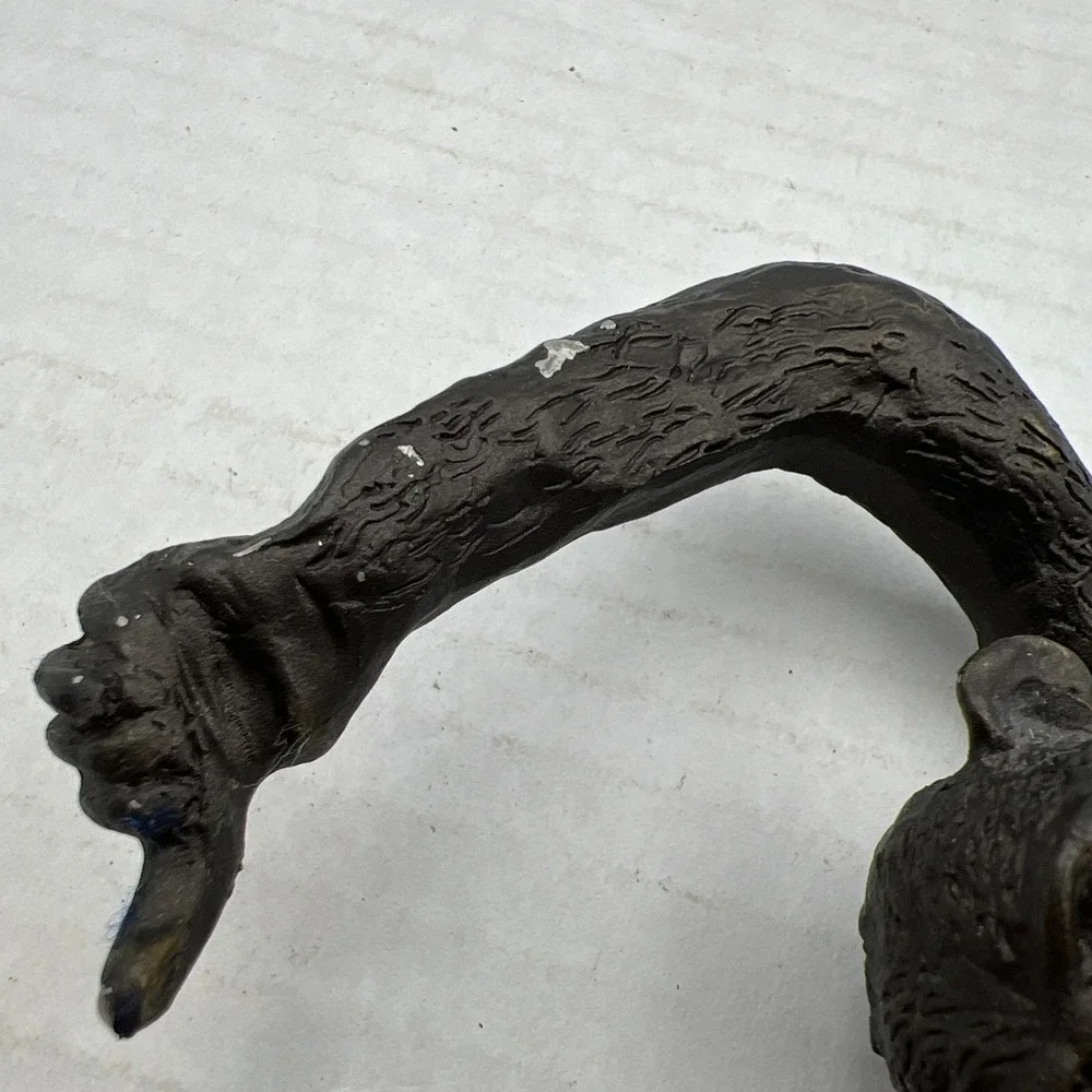 Vintage Cast Metal Monkey Wall Hook Hanger Jungle Decor‎